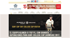 Desktop Screenshot of alianzadefutbol.net