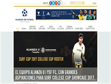 Tablet Screenshot of alianzadefutbol.net