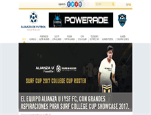 Tablet Screenshot of alianzadefutbol.org